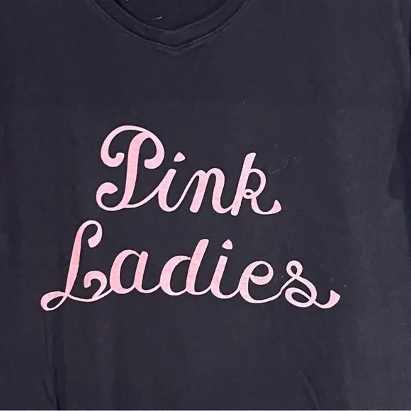 6/$25 Black 'Pink Ladies' Short Sleeve Tee - Picture 3 of 6